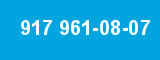 917 961-08-07 917 961-08-07